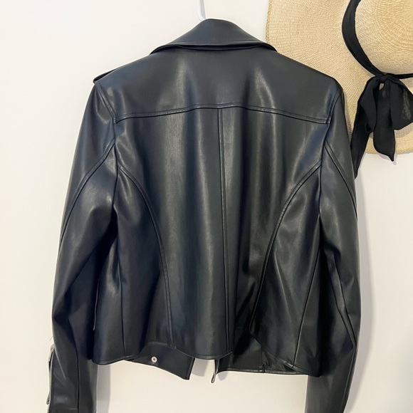 Faux Leather Biker Jacket - Picture 3 of 7